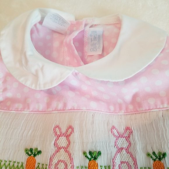 Beth Terrell by Johnston pink and white polka dot dress 18 months - Picture 2 of 3